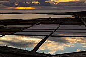 Spanien,Kanarische Inseln,Insel Lanzarote,Südwestküste,las salinas de Janubio (salines de Janubio)