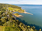 Kanada,Quebec,Charlevoix Küste,Port au Persil (Luftbild)