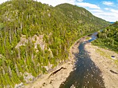 Kanada,Quebec,Saguenay-Fjord (Luftaufnahme)