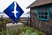 Chile,Region Los Lagos,Insel Chiloé,Quemchi,Museum des Schriftstellers Francisco Coloane,der hier geboren wurde