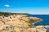 Kanada,Provinz Quebec,Region Manicouagan,Les Bergeronnes,Cap de Bon Desir,Whale Watching