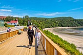 Canada, Quebec province, North Shore, Saguenay Fjord, Tadoussac, Beach Walk