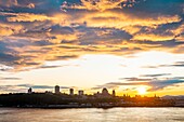 Kanada,Provinz Quebec,Blick auf Quebec City und den Sankt-Lorenz-Strom von Levis aus