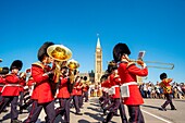 Canada, Ontario province, Ottawa, Parliament Hill, Changing of the Guard