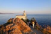 Italien,Ligurien,Riviera ligure,Naturpark von Portofino,Dorf Portofino,Al Faro di Portofino (Leuchtturm)