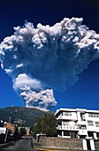 Ecuador, Pichincha, Quito, Major Explosion of Guagua Pichincha Volcano over Quito