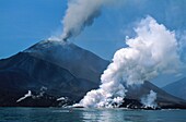 Indonesia, Strait of the Sunda, Eruption of Krakatau Volcano