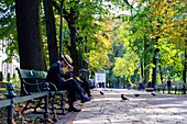 Polen,Woiwodschaft Kleinpolen,Krakau,Stadtteil Stare Miasto,Weltkulturerbe,Altstadt,Spaziergang um die Stadtmauern