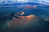 Russia, Kamchatka, New Tolbachik Volcano from the air (aerial view)