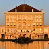 Deutschland,Bayern,München,Schloss Nymphenburg im Barockstil,die ehemalige Residenz der Kurfürsten und Könige von Bayern