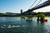 Frankreich,Ardeche,Saint Martin d'Ardeche,Triathlon der Gorges de l'Ardeche,Distanz S,Schwimmen