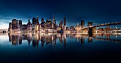 United States, New York City, Panoramic View of Manhattan