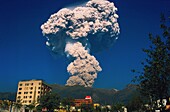 Ecuador, Pichincha, Quito, Major Explosion of Guagua Pichincha Volcano over Quito