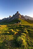 Italien,Venetien,Provinz Belluno,Dolomiten,UNESCO-Welterbe,Passo Giau oder Santa-Lucia-Pass (2462 m)