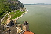 Serbia, Brani&#x10d;evo, Golubac, the fortress of Golubac dates from the 14th century is located on the banks of the Danube