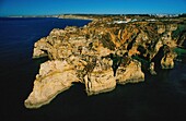 Portugal,Algarve,Toralta,Cap Ponta de Piedade aus der Luft (Luftaufnahme)