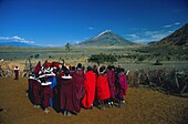 Tansania,Rift Valley,der Vulkan Ol Doigyo Lengai trägt bei den Massai den Spitznamen "Heiliger Berg