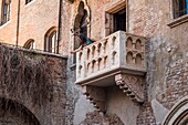 Italien,Venetien,Verona,von der UNESCO zum Weltkulturerbe erklärt,das Haus von Julia und der Balkon von Romeo