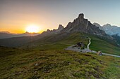 Italien,Venetien,Provinz Belluno,Dolomiten,UNESCO-Welterbe,Passo Giau oder Santa Lucia Pass (2462 m)