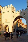 Germany, Bavaria, Munich, Stachus, Karlsplatz, Karlstor Gate