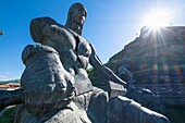 Georgia, Shida Kartli region, Gori, birthplace of the Soviet leader Joseph Stalin, Memorial of Georgian Warrior Heroes at the foot of Goristsikhe fortress