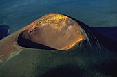 Russia, Kamchatka, New Tolbachik Volcano from the air (aerial view)