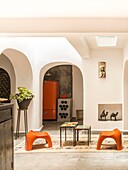 Morocco, Essaouira, Story :  Total renovation of a vintage spirit riad 