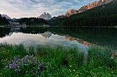 Italien,Trentino-Südtirol,Dolomitenmassiv,UNESCO-Welterbe,Drei Zinnen und Misurina-See