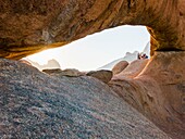 Namibia, Erongo province, Spitzkoppe nature reserve, Natural Brigde rock arch