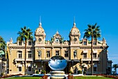 Principality of Monaco, Monaco, Societe des Bains de Mer de Monaco, Casino and the Anish Kapoor Sky Mirror