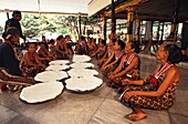 Indonesia, Java, Yogyakarta, Labuhan Festivals take place in the Kraton Palace to prepare offerings on the slopes of Merapi Volcano