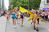 Canada, Province of Quebec, Montreal, Montreal Pride Festival, Final Parade, LGBTQIA+ Community ((lesbian, gay, bisexual, trans, queer, intersex, asexual))