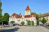 Switzerland, Canton of Vaud, Lausanne, Ouchy district, Ouchy castle hotel