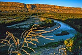 United States, Texas, Big Bend National Park, the Rio Grande River passes through Big Bend National Park