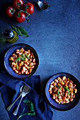 Ikarian style bean and fennel longevity stew, with copy space.