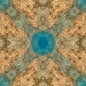 Erdton und Blau abstrakt