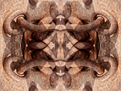Verrostete Kette,abstrakt