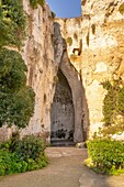 Ohr des Dionysos (Orecchio di Dioniso),Archäologischer Park Neapolis,UNESCO-Welterbe,Syrakus,Sizilien,Italien,Mittelmeerraum,Europa