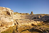 Griechisches Theater,Archäologischer Park Neapolis,UNESCO-Welterbe,Syrakus,Sizilien,Italien,Mittelmeer,Europa