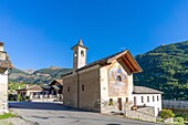 Chapel of Echevennoz, hamlet of Echevennoz, Etroubles, Valle d'Aosta, Italy, Europe