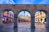 Plaza Mayor,Avila,UNESCO-Welterbestätte,Kastilien-León,Spanien,Europa