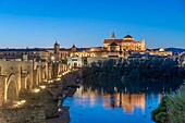 Römische Brücke,Fluss Guadalquivir,Córdoba,UNESCO-Welterbe,Andalusien,Spanien,Europa