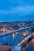 Maria-Pia-Brücke (Ponte de D. Maria Pia) (Ponte de Dona Maria Pia),Fluss Douro,Vila Nova de Gaia,Porto (Oporto),Norte,Portugal,Europa