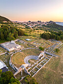 Italienisches Heiligtum,Pietrabbondante Tempel-Theater,Archäologische Stätte,Pietrabbondante,Isernia,Molise,Italien,Europa