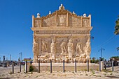 Greek fountain, Old Port, Gallipoli, Lecce, Salento, Apulia, Italy, Europe