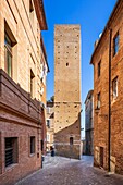 Matteucci tower, Fermo, Ascoli Piceno, Marche, Italy, Europe