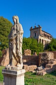 House of the Vestal Virgins in the Roman Forum, Imperial Forums, UNESCO World Heritage Site, Rome, Lazio, Italy, Europe