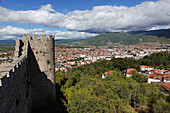 Samuel's Fortress, a fortress in the old town of Ohrid, North Macedonia, once the capital of the First Bulgarian Empire, UNESCO World Heritage Site, Ohrid, Macedonia, Europe