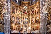 Main chapel, Altarpiece of the Main Altar, 1499-1512, by Pedro Berruguete, Cathedral of Christ the Savior, Avila, UNESCO World Heritage Site, Castilla y Leon, Spain, Europe