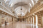 The library of the Palace of Mafra, Palace of Mafra, Mafra, Portugal, Europe